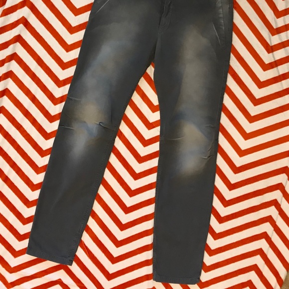 Drykorn gray wthrd look brushed cotton pants sz 28 - Picture 3 of 10